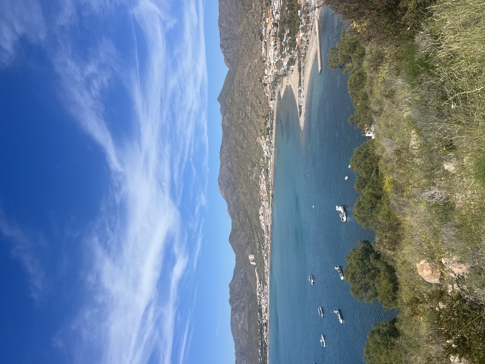 La Azohía bay from above