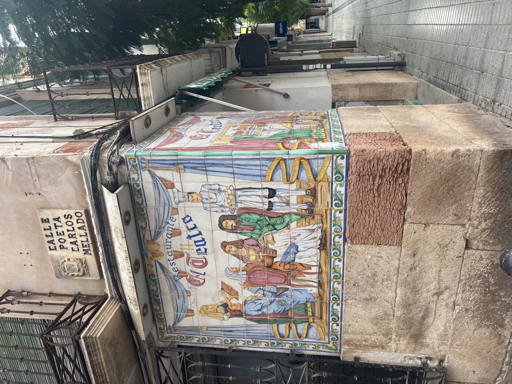 Tile mural in the old town of Lorca